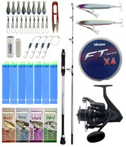 Yek Outdoor Tekne Olta Seti Shimano Kamış Alivio Boat 1,50m 200g 1+1pc&Okuma Wave Power WP-6000A1 Olta Makinesi