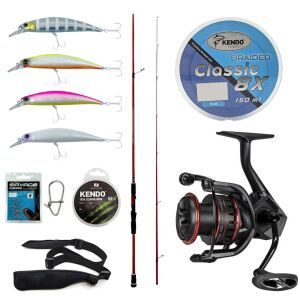 Yek Outdoor Okuma Profesyonel Spin Seti Okuma Red Spin 279 cm 10-40gr&Okuma Ceymar CHD-3000A 7+1BB Olta Makinesi