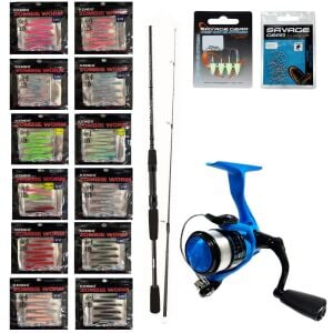 YekOutdoor Silikonlu LRF Seti Okuma Wave Power 228 cm 2-12 gr Lrf Kamışı&XT-20EBOkuma X-Otic XT-20EB 1BB Olta Makinesi