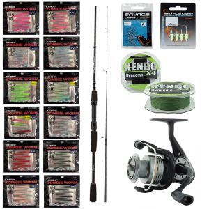 YekOutdoor Silikonlu LRF Seti Okuma Wave Power 228 cm 2-12 gr Lrf Kamışı&Okuma Revenger RV-25 FD Olta Makinesi