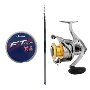 YekOutdoor Profesyonel Surf Olta Seti Dam Imax Tele Surf 4.20M 100-250G Surf Kamışı&Okuma Avenger Av-10000 6+1bb Olta Makinesi