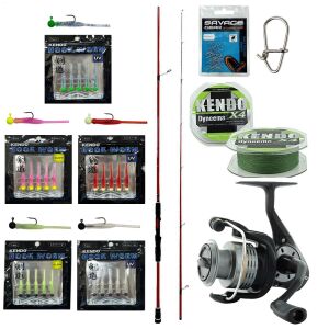 YekOutdoor HookWorm LRF Seti Okuma Red Spin 7'0'' 2.12 cm 1-12 gr 2 Parça&Okuma Revenger RV-25 FD Olta Makinesi