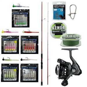 YekOutdoor HookWorm LRF Seti Okuma Red Spin 7'0'' 2.12 cm 1-12 gr 2 Parça&Okuma Acuador ACU-1000A 3+1BB Olta Makinesi