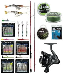 YekOutdoor HookWorm LRF Seti Okuma Red Spin 7'0'' 2.12 cm 1-12 gr 2 Parça&Okuma Acuador 2500A Olta Makinesi