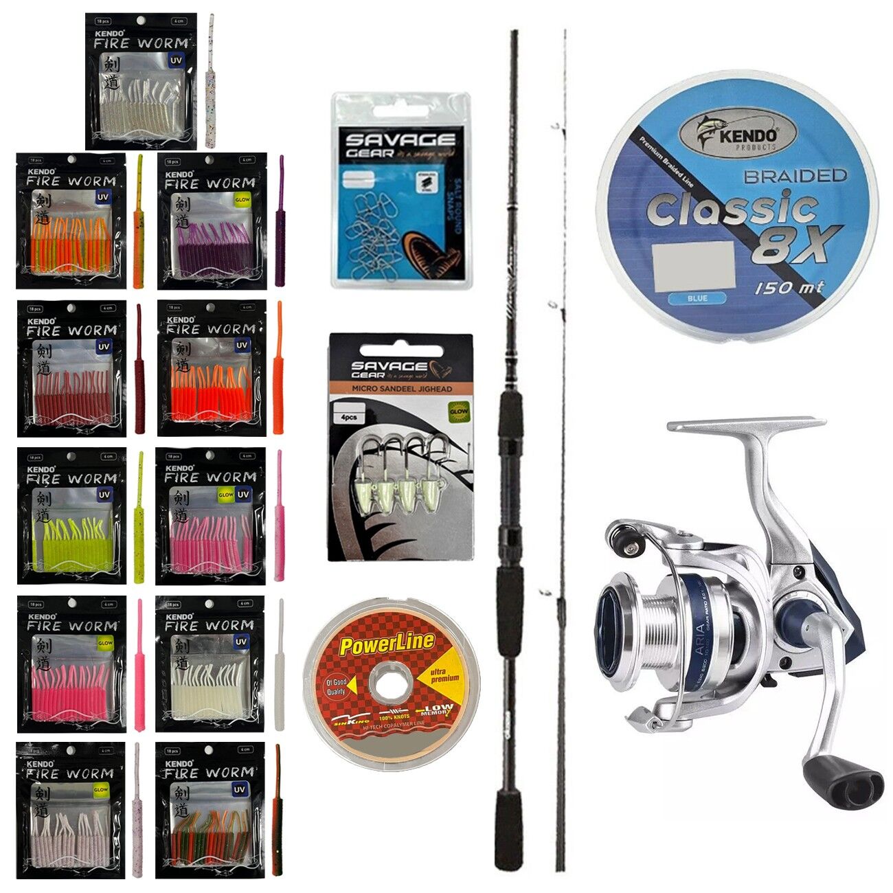 YekOutdoor FireWorm LRF Seti Okuma Wave Power 213 cm 0-8 gr Lrf Kamışı&Okuma ARIA-1000a 1BB Olta Makinesi