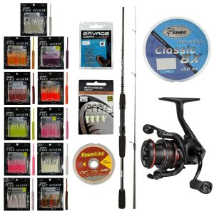 YekOutdoor FireWorm LRF Seti Okuma Wave Power 213 cm 0-8 gr Lrf Kamışı&Okuma Ceymar HD CHD-1000A 7+1BB Olta Makinesi