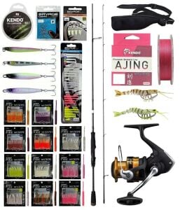 YekOutdoor ULTRA LRF Seti Savage Gear SG2 Ultra Light Game 2.13M 2-10GR &Shimano Makina FX 2500 FC