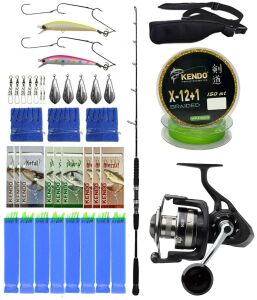 Yek Outdoor Profesyonel Tekne Oltası Seti Cavalla Speed Jigging Spin 159cm H 200-350GR 1 Parça&Savage Gear SGS8 4000 FD Olta Makinesi