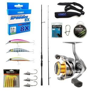 Yek Outdoor Profesyonel Okuma Spin Seti Okuma Psycho Stick Game 243cm Ex-Fast 15-40gr 2 Parça Olta Kamışı&Okuma Avenger AV-3000 6+1BB Olta Makinesi