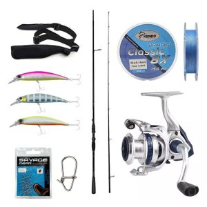 Yek Outdoor Spin Olta Seti Okuma Psycho Stick Game 243cm Ex-Fast 15-40gr 2 Parça Olta Kamışı&Okuma ARIA-C4000a Olta Makinesi