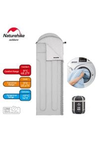 Naturehike L250 Zarf Tarzı Kapüşonlu Uyku Tulumu -10°c Mavi