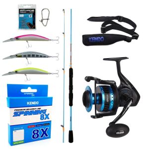 YekOutdoor Profesyonel Spin Olta Seti Okuma Fuel Spin 2,74 cm 7-30 gr 2 Parça Spin Kamışı&Okuma Azores ZXP-4000 6+1 bb Olta Makinesi