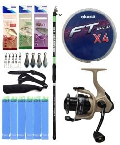 Yek Outdoor Hazır Surf Olta Seti Kendo Suro Surf 420cm 100-200gr Olta Kamışı&Okuma Outrax OR-6000SGA 1+1BB Olta Makinesi