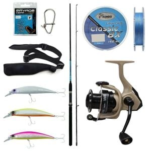 Yek Outdoor Spin Olta Seti Okuma G-Power Spin 9' 270cm 7-35 gr 2 Parça Spin Kamışı&Okuma Outrax OR-4000SGA 1+1BB Olta Makinesi