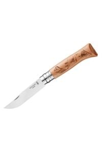Opinel Bisiklet Desenli N°8 Meşe Saplı Inox/Çelik Çakı