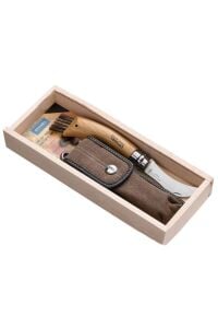 Opinel N°8 Deri Kılıflı Mantar Çakısı (Özel Kutulu)