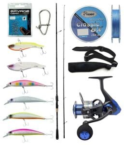 Yek Outdoor Spin Olta Seti Kendo Kenshi Pro 2.65m 10-35gr Spin Kamışı&Okuma Safina 4000A Olta Makinesi