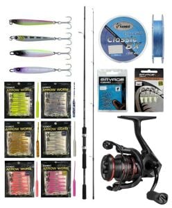 YekOutdoor FireWorm LRF Seti Shimano Kamış FX XT Spinning Moderate Fast 1,80m 3-14g 2pc&Okuma Ceymar HD CHD-2500A 7+1BB Olta Makinesi