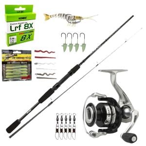 YekOutdoor Okuma LRF Olta Ful Silikonlu Set Okuma Wave Power 228 cm 2-12 gr Lrf Kamışı&Dam Quick 1 2000 Fd 3+1 bb Olta Makinesi