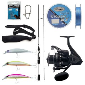 Yek Outdoor Spin Olta Seti Okuma Helios SX Spin 2,70cm 15-45 gr 2 Parça Spin Kamışı&Okuma Wave Power WP-3000A1 Olta Makinesi