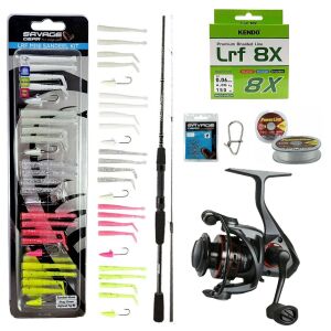 YekOutdoor Silikonlu LRF Olta Seti Okuma Wave Power 228 cm 2-12 gr Lrf Kamışı&Okuma Ceymar C-2500A Dark Grey 7+1BB Olta Makinesi
