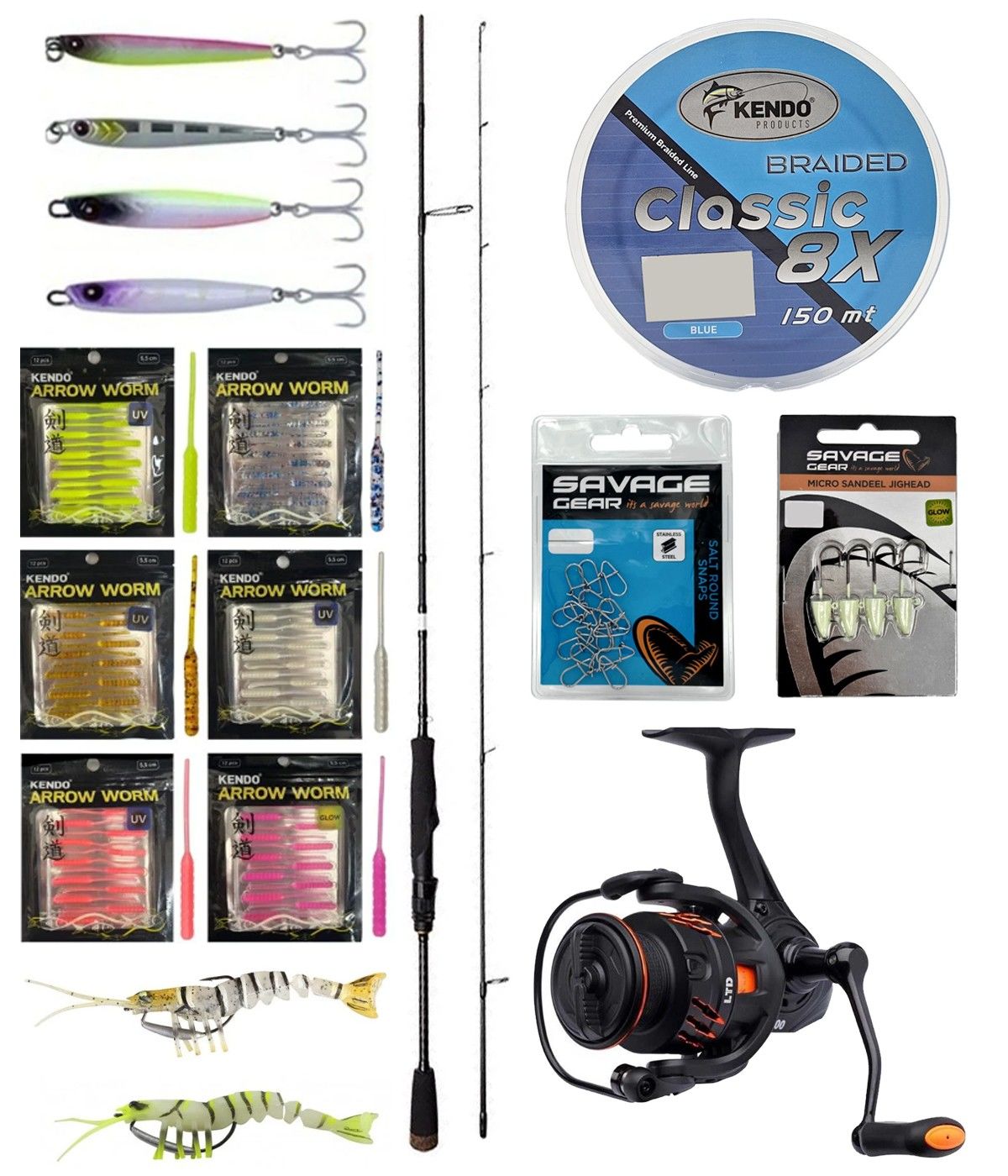 Yek Outdoor LRF Olta Seti Savage Gear SG2 Ultra Light Game 2.13M 2-10GR 2 Parça&Savage Gear Orange LTD 2500 FD 8+1BB Olta Makinesi