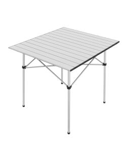 Yek Outdoor Portatif Alüminyum Katlanır Kare Kamp Masası 70x70x70 Gri