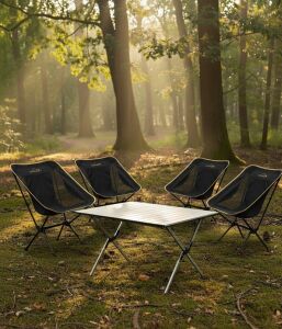 Yek Outdoor 4 Kişilik Kamp Masası ve Sandalye Seti