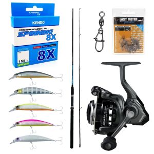 YekOutdoor Okuma Spin Olta Seti Okuma G-Power Spin 8' 240cm 15-40 gr 2 Parça Spin Kamışı&Okuma Acuador ACU-3000A 3+1BB Olta Makinesi