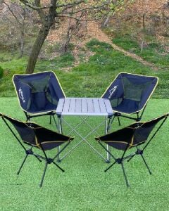 KÜÇÜK MASA + 4 PRATİK SANDALYE SET