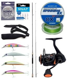 Yek Outdoor Spin Olta Seti Okuma Azaki Spin 244 cm 7-28 gr 2 Parça Spin Kamışı&Savage Gear Orange LTD 2500 FD 8+1BB Olta Makinesi