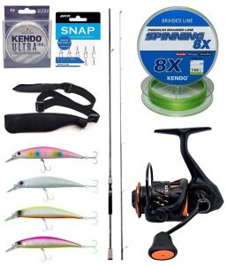 Yek Outdoor Spin Olta Seti Okuma Azaki Spin 244 cm 7-28 gr 2 Parça Spin Kamışı&Savage Gear Orange LTD 2500 FD 8+1BB Olta Makinesi