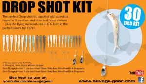 Savage gear Dying Minnow Drop Shot Pro Pack Kit 30 Adet NL Sahte Balık