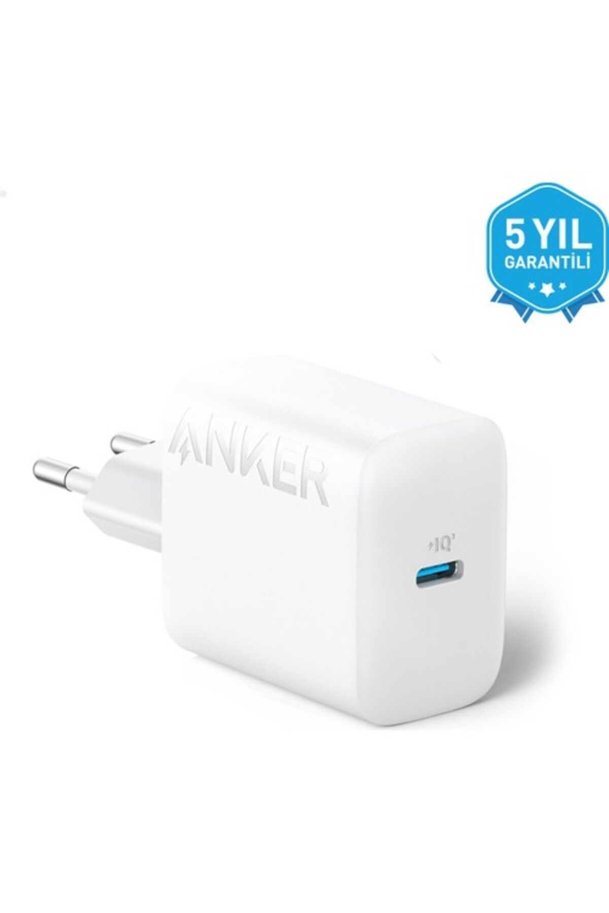 Anker 20W USB-C Şarj Cihazı - iPhone & Android ile Uyumlu Type-C Hızlı Şarj Adaptörü-  A2347 - Beyaz
