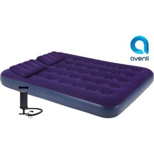 Avenli Çift Kişilik Şişme Yatak Seti 191x137x22 cm