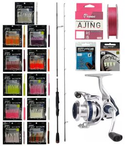 YekOutdoor ULTRA LRF Seti Savage Gear SG2 Ultra Light Game 2.13M 2-10GR &Okuma ARIA-1000a Olta Makinesi