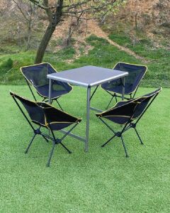 BÜYÜK MDF +4 PRATİK SANDALYE SET