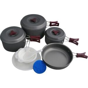 Freecamp Anodize Alüminyum Kazanlı Yemek Seti