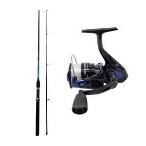 Yekoutdoor Spin Olta Seti Okuma G-Power Spin 9' 270CM 7-35 gr 2 Parça Spin Kamışı&okuma Fin Chaser x FNX-40BL Blue 1bb Olta Makinesi