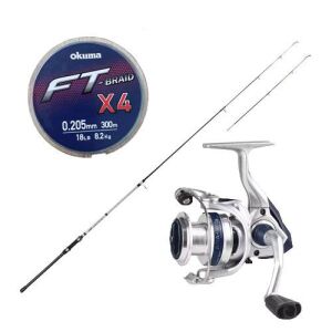 YekOutdoor Tekne Oltası Seti Okuma Classic UFR Tele Boat 5' 150cm 120G Bot Kamışı-Okuma ARIA-6000a Painting Silver 1BB Olta Makinesi