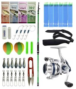 Yek Outdoor Tekne Olta Seti Kendo Spider Boat 1.80cm Olta Kamışı&Okuma ARIA-6000a Olta Makinesi