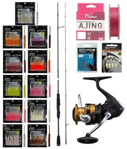 YekOutdoor ULTRA LRF Seti Savage Gear SG2 Ultra Light Game 2.13M 2-10GR &Shimano Makina FX 1000 FC