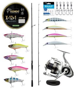 Yek Outdoor Pro Spin Seti Okuma Hakai Super Light Spin 8'11'' 271cm 10-40gr 2 Parça Olta Kamışı-Savage Gear SGS6 4000 FD Olta Makinesi