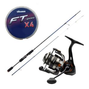 Yek Outdoor Spin Olta Seti Savage Gear SGS6 Ultra Light Game 7'/2.13m 1-8 gr 2 Parça&Savage Gear SG6 4000 FD 8+1BB Olta Makinesi