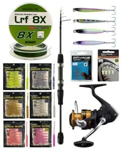 YekOutdoor Arrow Worm LRF Seti Okuma Lrf-Tele-706UL 212cm 1-8 gr Lrf Kamışı&Shimano Makina FX 2500 FC