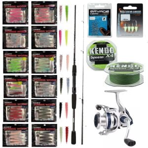 YekOutdoor Silikonlu LRF Seti Okuma Wave Power 213 cm 0-8 gr Lrf Kamışı&Okuma ARIA-1000a Painting Silver 1BB Olta Makinesi