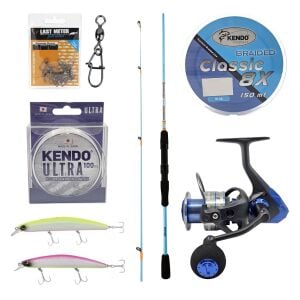 YekOutdoor Okuma Spin Olta Seti Okuma Fuel Spin 2,44 cm 15-40 gr 2 Parça Spin Kamışı&Okuma Safina SW-X SNW-3000A 4+1BB Olta Makinesi