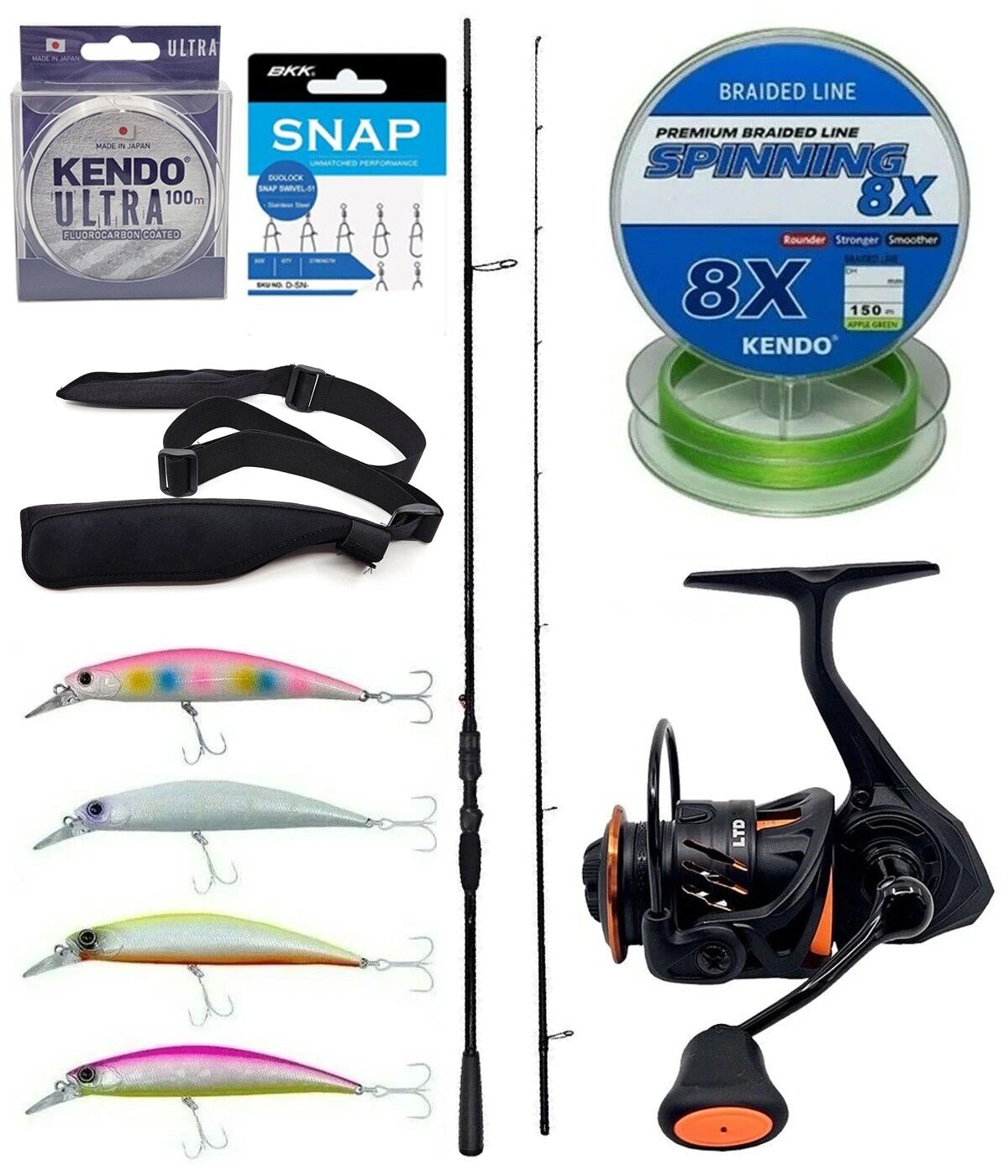 Yek Outdoor Spin Olta Seti Okuma Psycho Stick Game 243cm Ex-Fast 15-40gr 2 Parça Olta Kamışı&Savage Gear Orange LTD 4000 FD 8+1BB Olta Makinesi