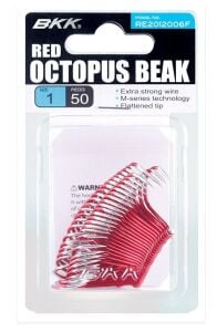 BKK Red Octopus Beak 50 Adet Olta İğnesi
