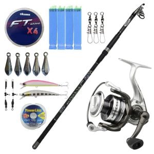 YekOutdoor Surf Oltası Seti Kendo Legend 3.60m 80-180gr Olta Kamışı&Dam Quick Impressa 3 5000 FD 2+1BB Olta Makinesi